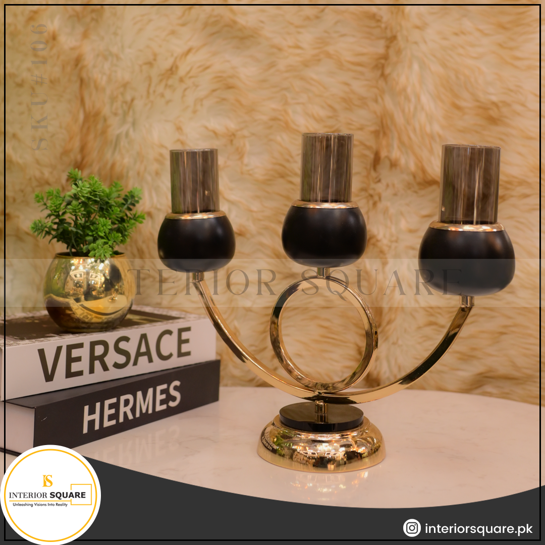 3in1 Raven Metallic Candle Stand