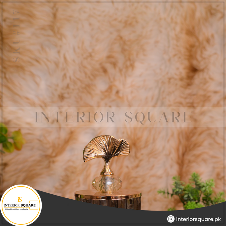 Black Glass Candle Stand