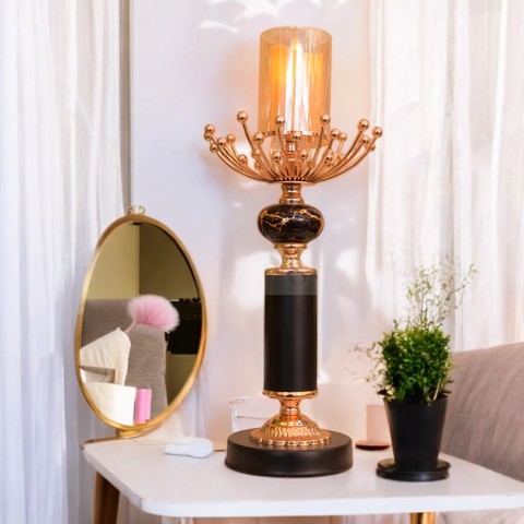 Black-gold Vintage Candle Stand