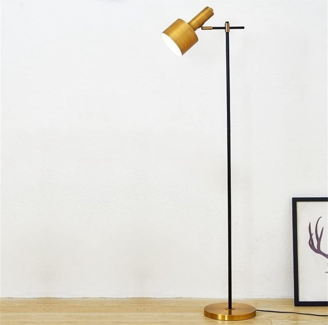 Nova Brass Golden Minimalist Floor Lamp