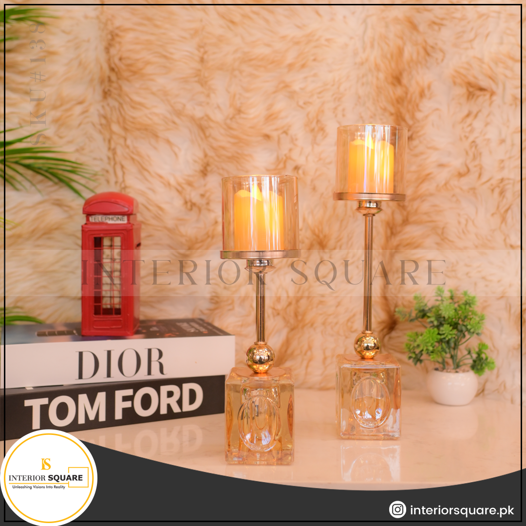 Plain Crystal Candle Stand