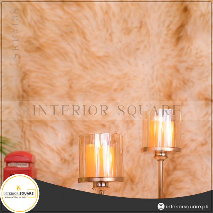 Plain Crystal Candle Stand