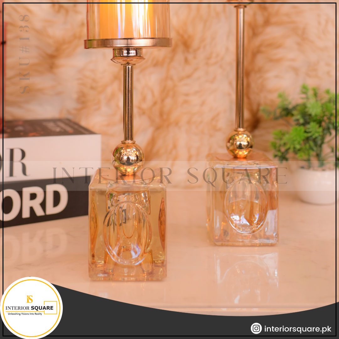 Plain Crystal Candle Stand