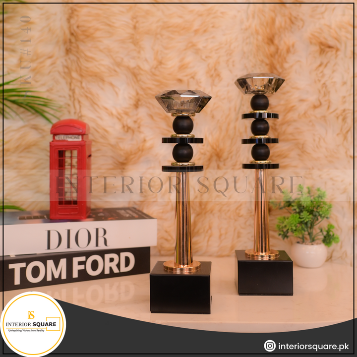 Plain Two-toned Candle Stands