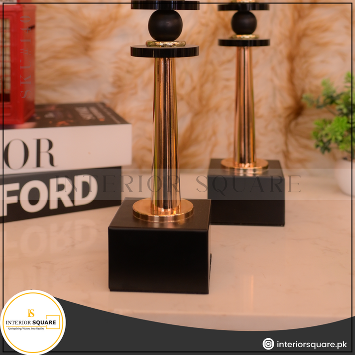 Plain Two-toned Candle Stands