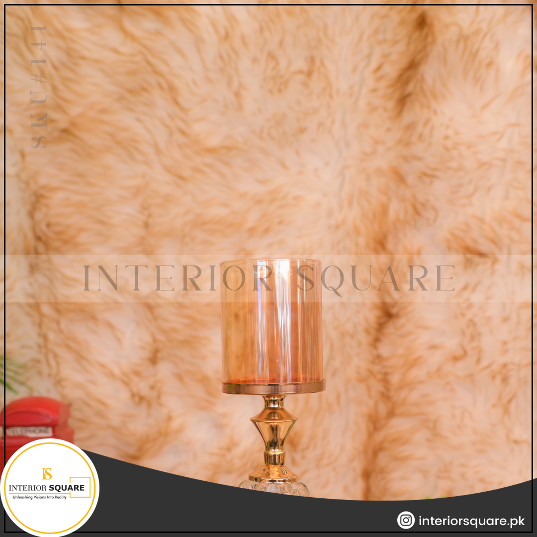 Brown Marble Candle Stand