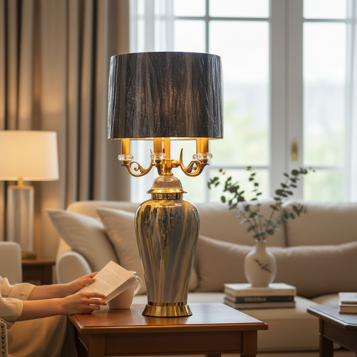 Charmless Royal Master Borne-China Table Lamp