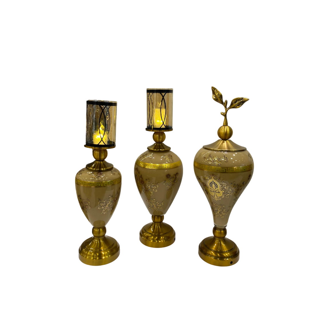 Vintage Versace Brass Candle Holder