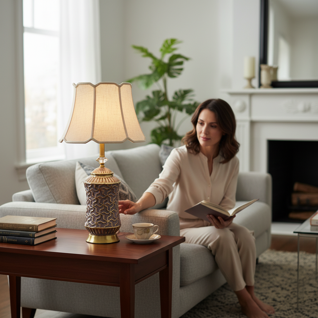 Royal Crest Ceramic Table Lamp