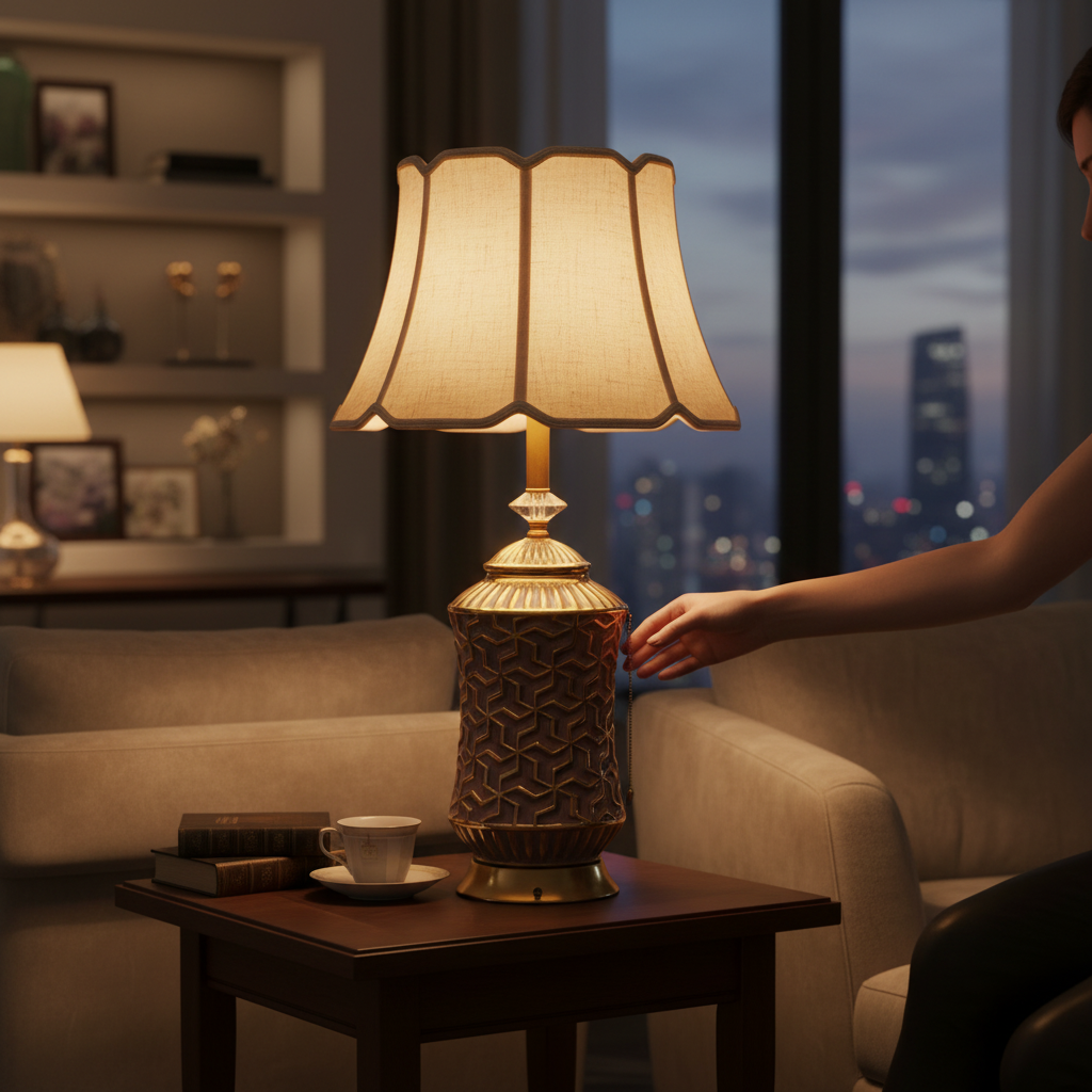 Royal Crest Ceramic Table Lamp