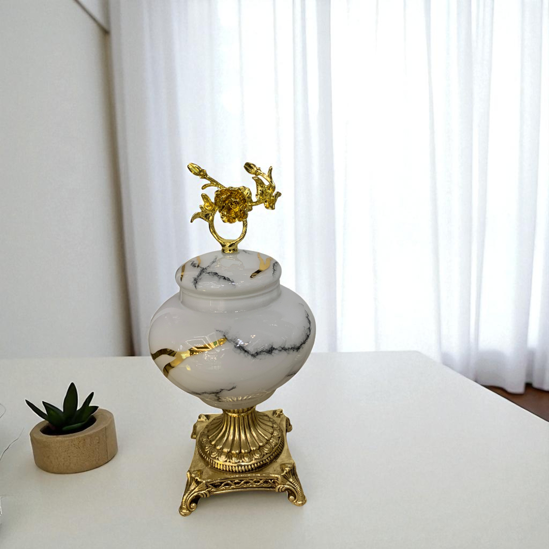 Luxury Marble textured Candle Holders