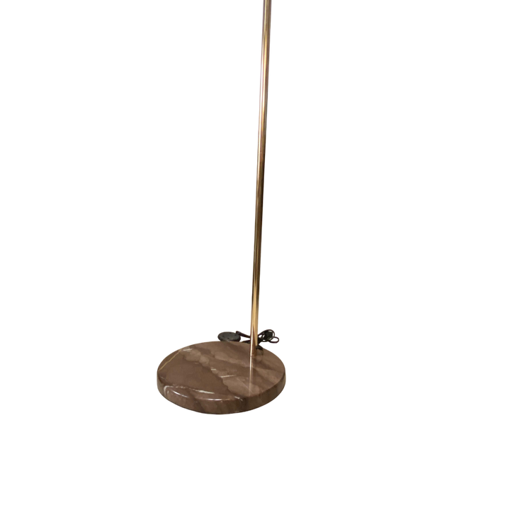 Modern LED Floor Lamp with Wooden Texture Finish