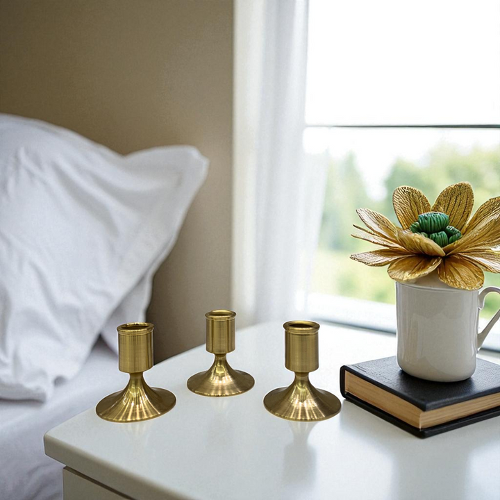 Contempo Brass Candle Stand