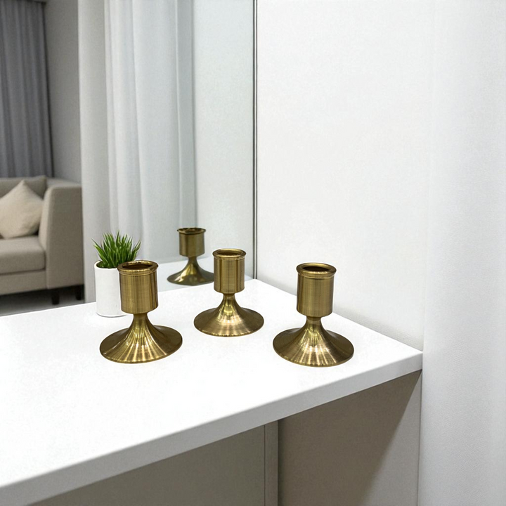 Contempo Brass Candle Stand