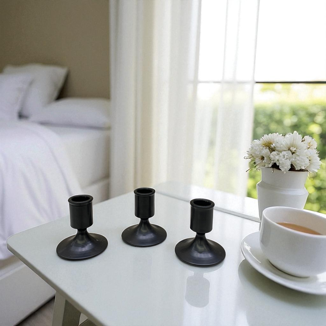 Metal Noir Brass Candle Stand