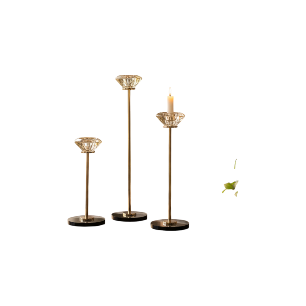 Crystal Lotus Glow Candle Stand