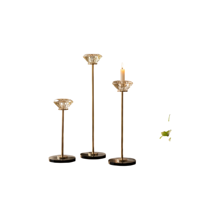 Crystal Lotus Glow Candle Stand