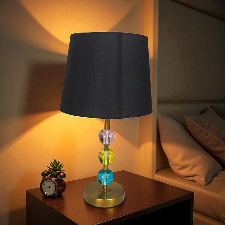 Funky Gradient Crystal Side Table Lamp