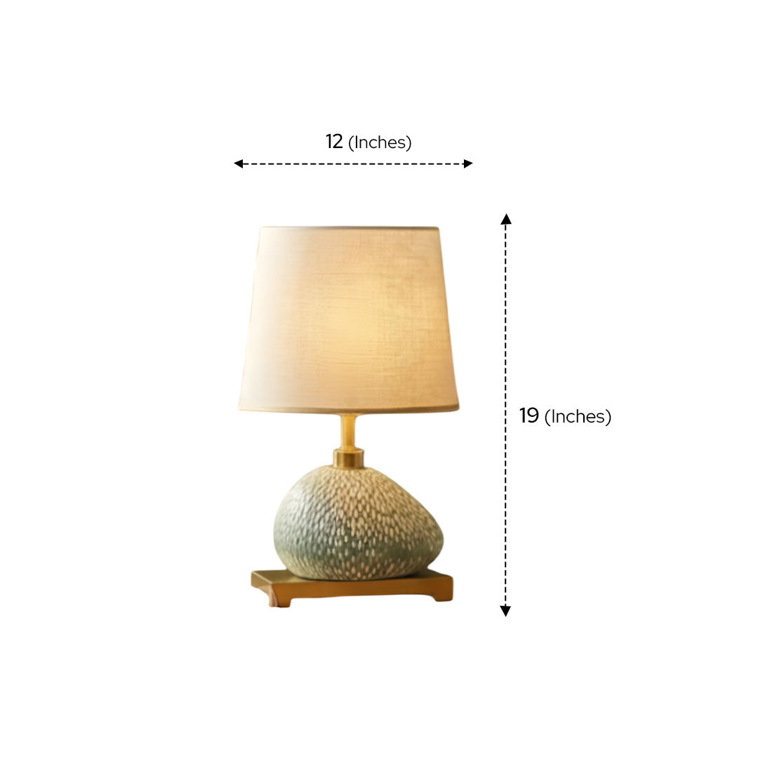 Artisanal Ceramic Pebble Lamp