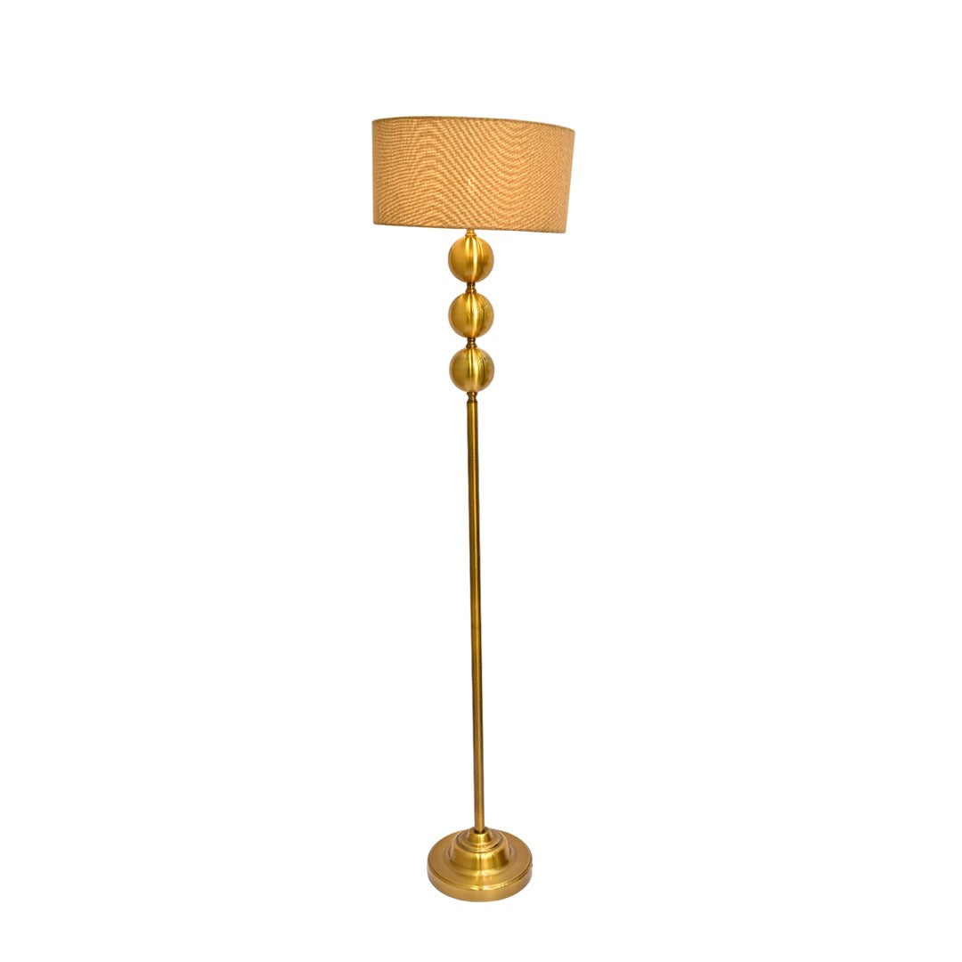 Aureum Luxe – Golden Brass Metallic Floor Lamp