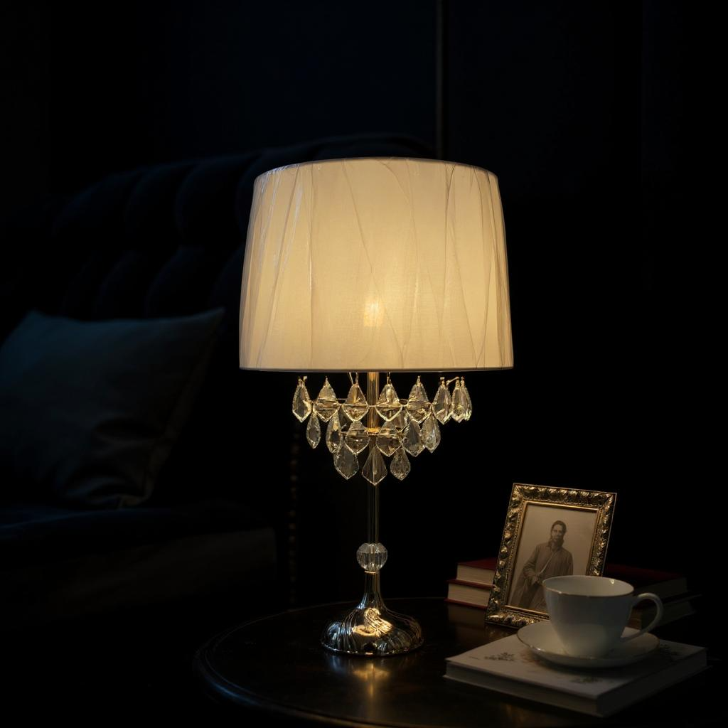Lustra Crystal Glow LED Table Lamp