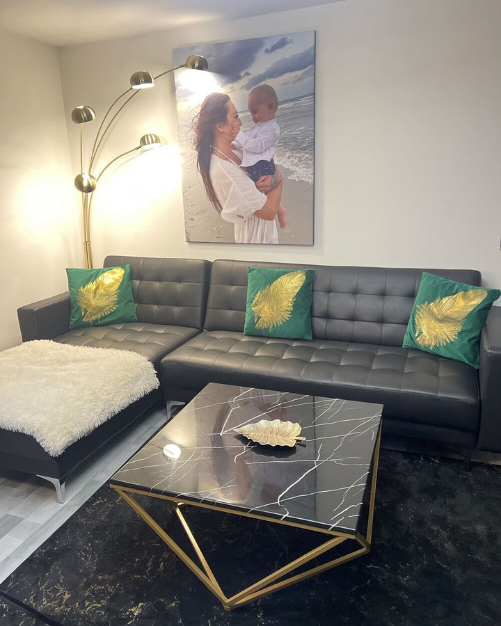 Brass Radiant Cascade 5 Arc Lamp