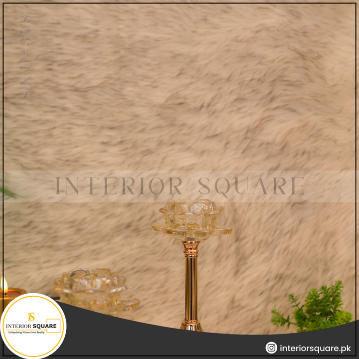 Celestial Crystal Lotus Candle Stand