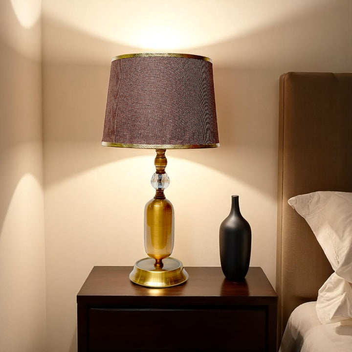 Tivra Industrial Brass Table Lamp