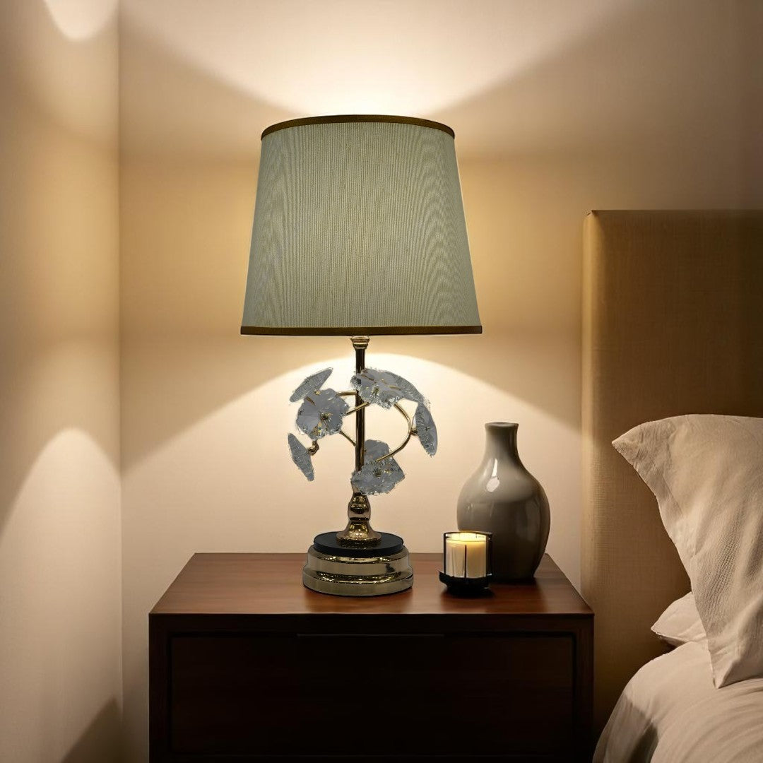 Nara Hammered Brass Side Lamp