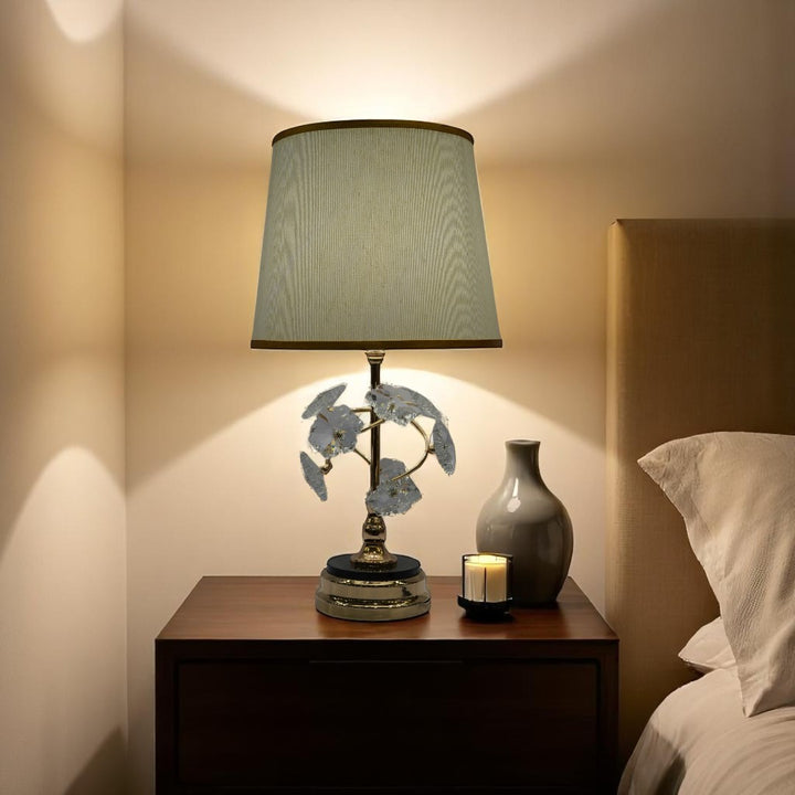 Nara Hammered Brass Side Lamp