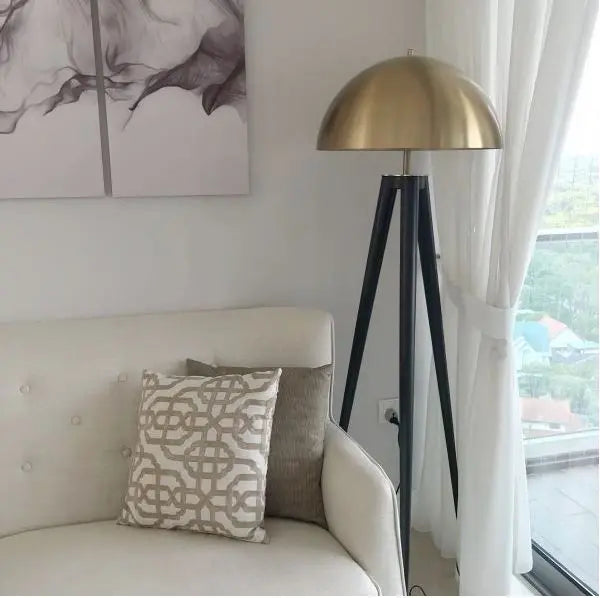 TriLume Metal Tripod Floor Lamp (Full Sized Dome)