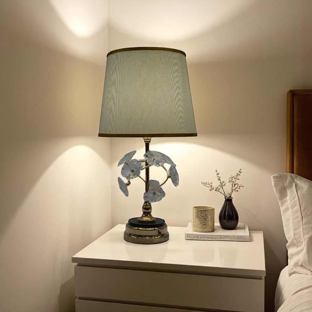 Nara Hammered Brass Side Lamp