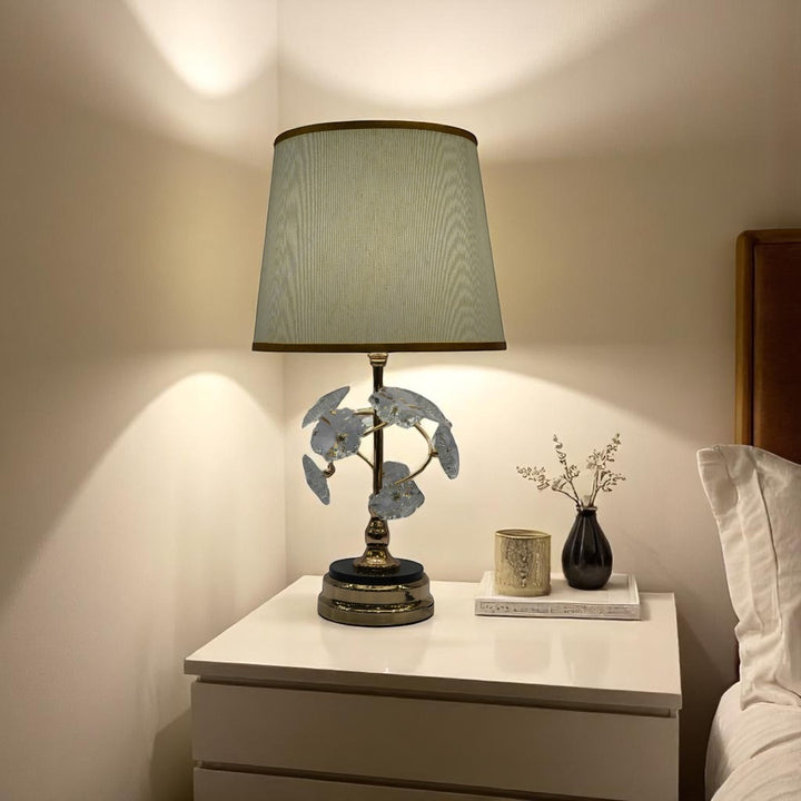 Nara Hammered Brass Side Lamp