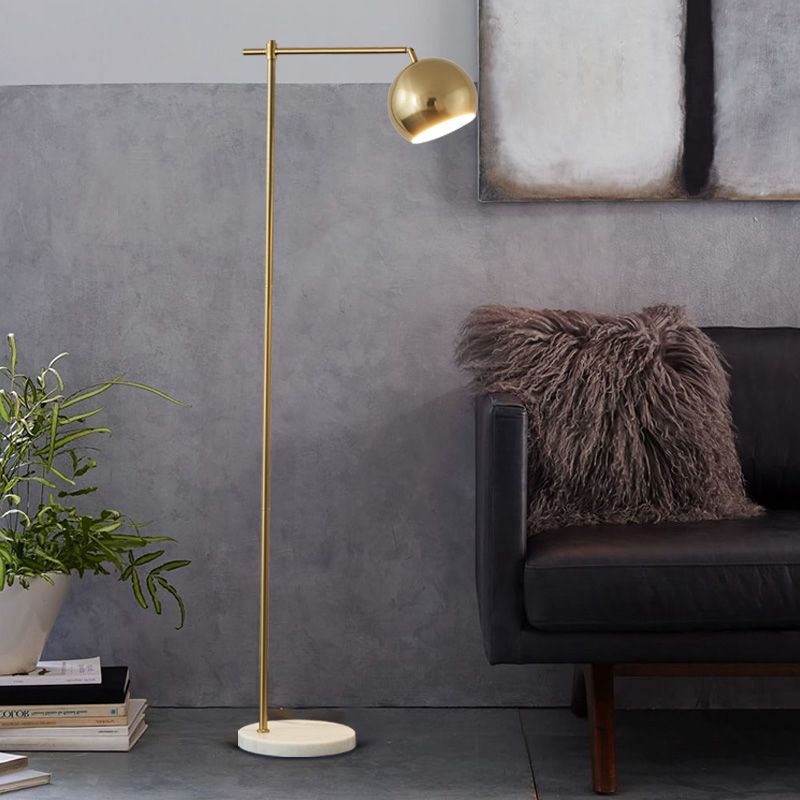 Aurora Luxe Brass Floor Lamp