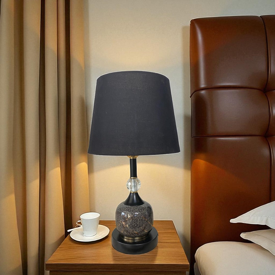 Modern Glittered Ceramic Side Table Lamp