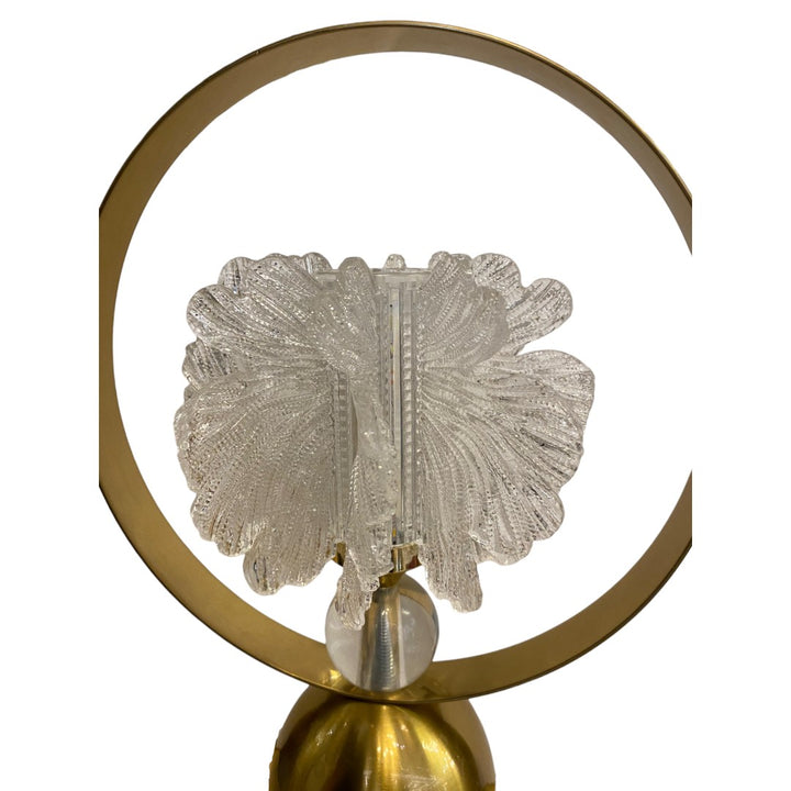 Luminous Serenity – LED Brass Side Table Lamp