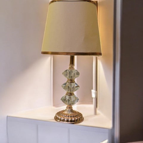 Radiant Crystal Metallic Lamp