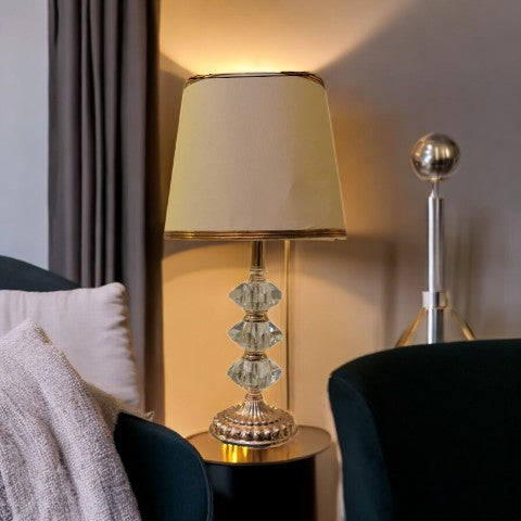 Radiant Crystal Metallic Lamp