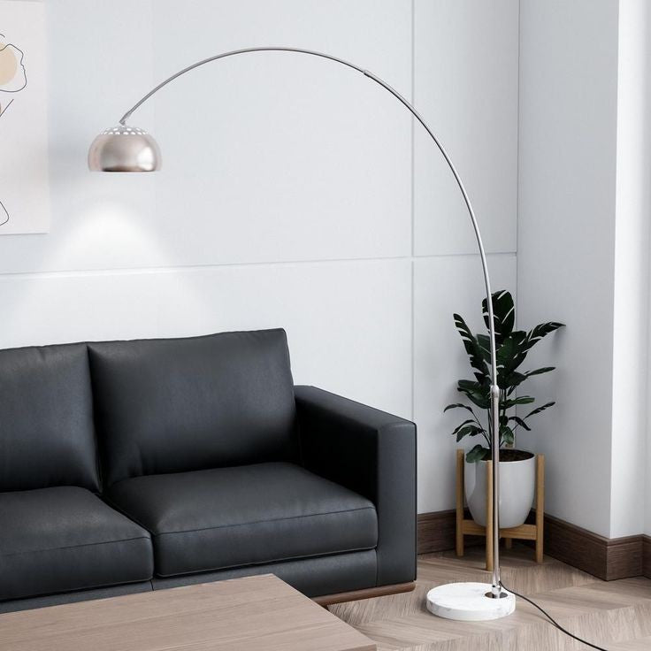 Silver Nexus Arch Floor Lamp (3 Sizes Available)
