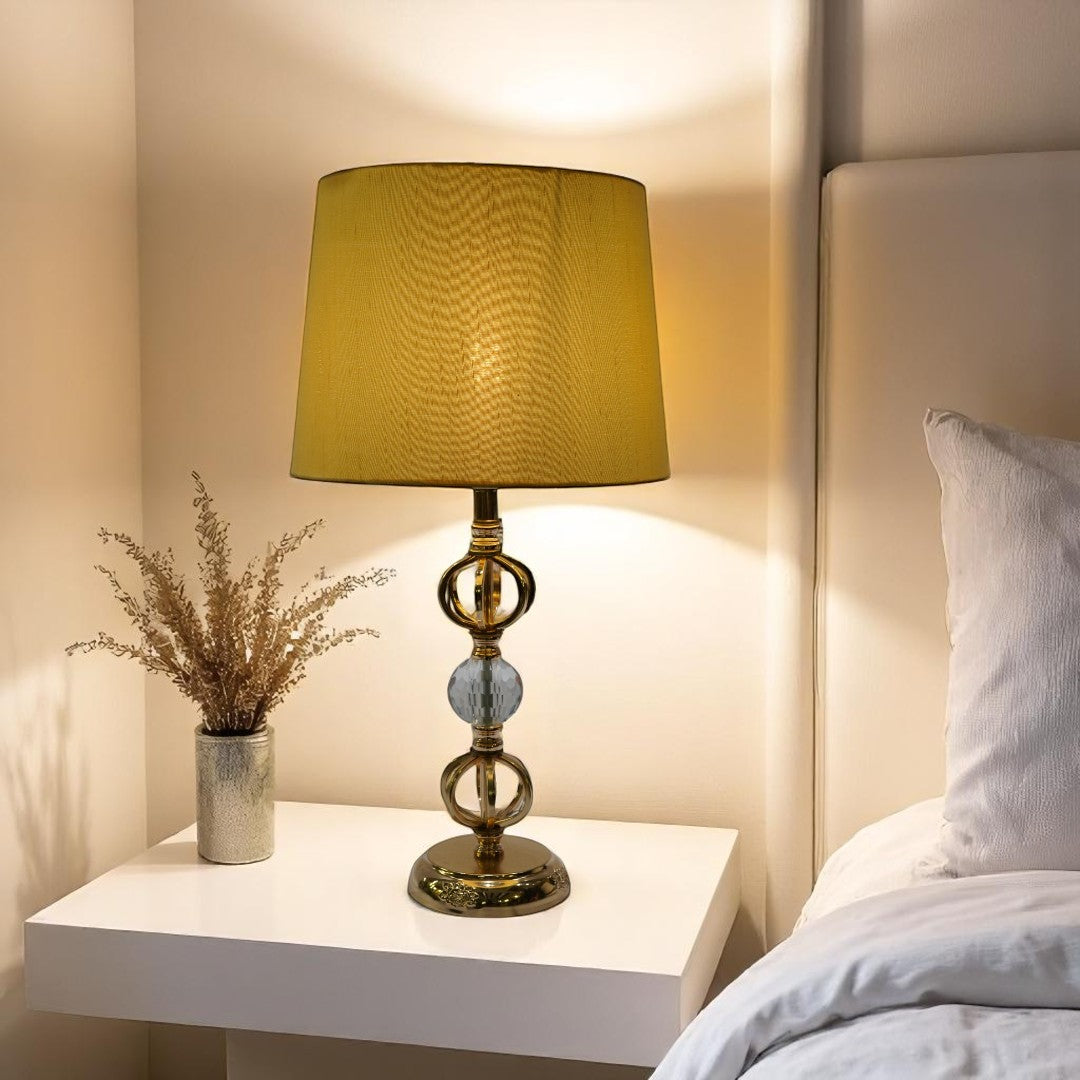 Alina Modern Brass Side Table Lamp