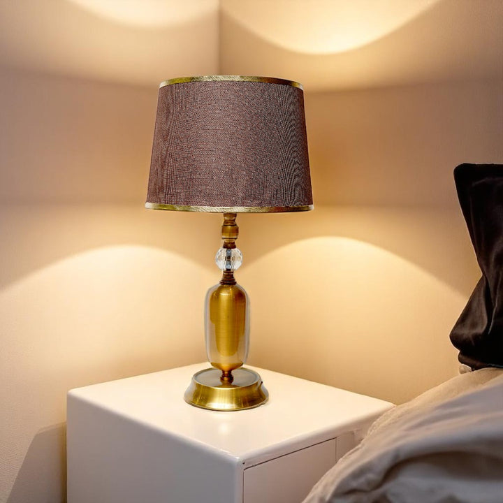 Tivra Industrial Brass Table Lamp