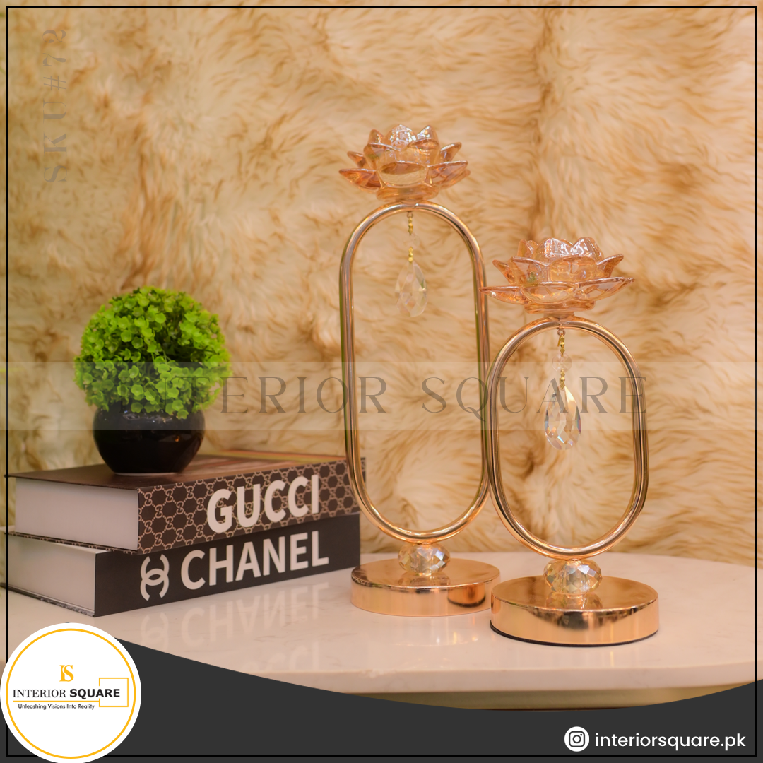 Twilight Prism Crystal Candle Holder