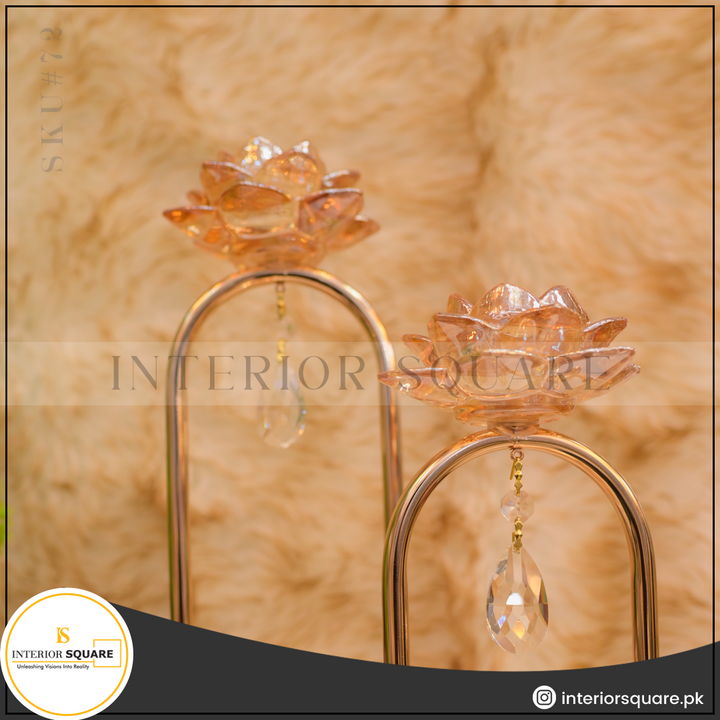 Twilight Prism Crystal Candle Holder