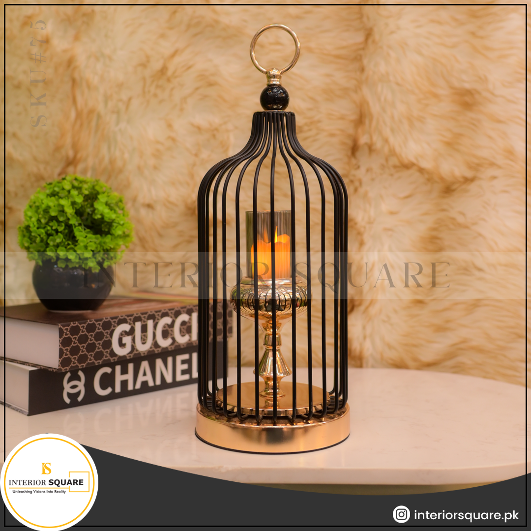 Luxe Birdcage Candle Holder