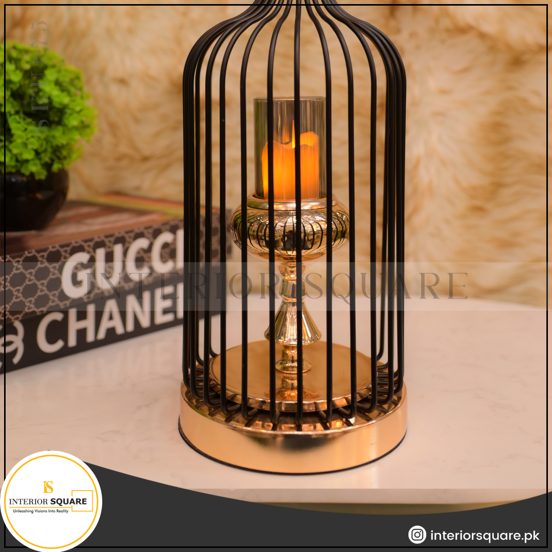 Luxe Birdcage Candle Holder