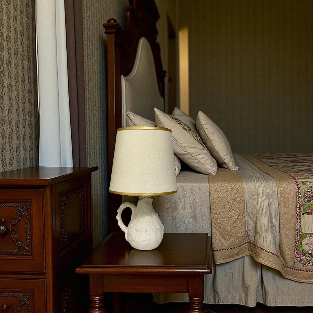 Ivory Artisan Ceramic Table Lamp