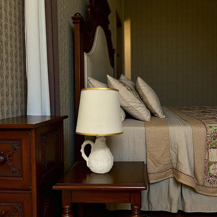 Ivory Artisan Ceramic Table Lamp