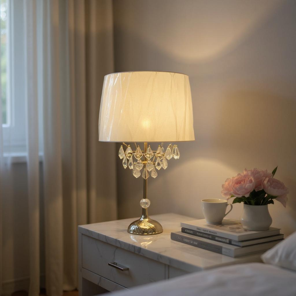 Lustra Crystal Glow LED Table Lamp