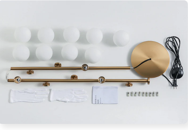 NordLume Glass Orb LED Floor Lamp – Warm Light Edition