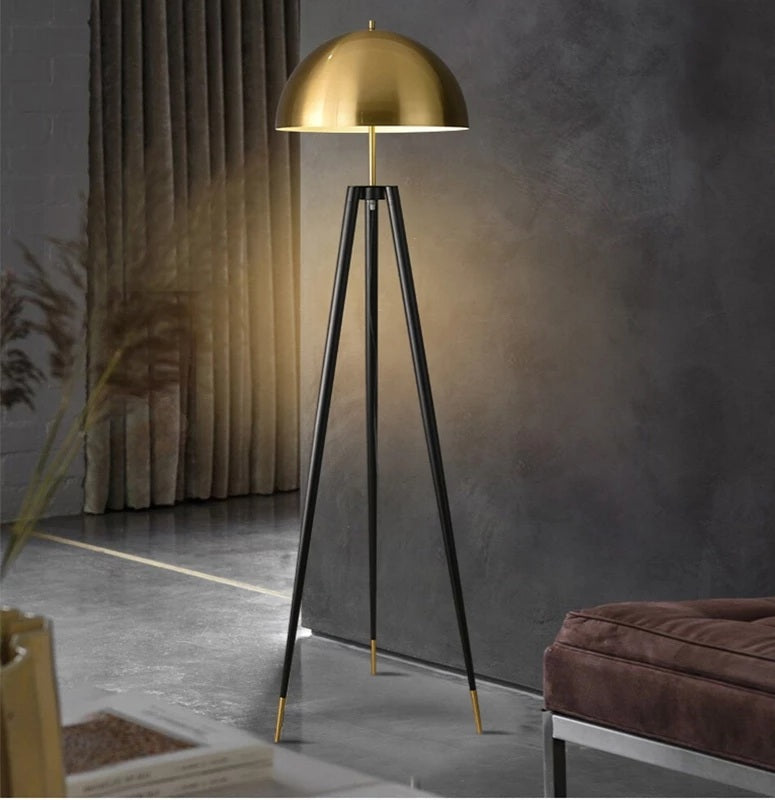 TriLume Metal Tripod Floor Lamp (Full Sized Dome)